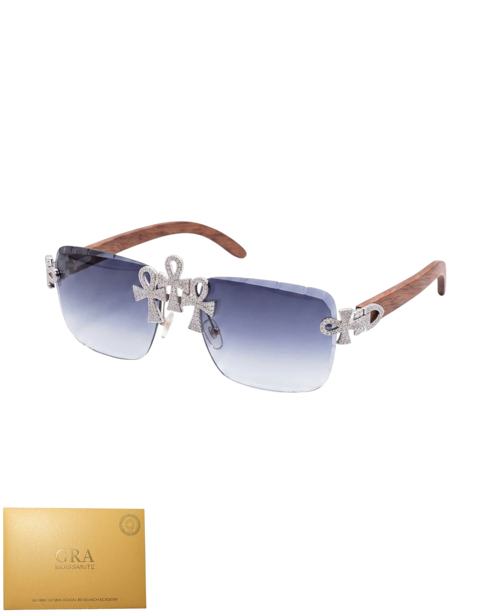 Lentes negros cruz egipcia VVS
