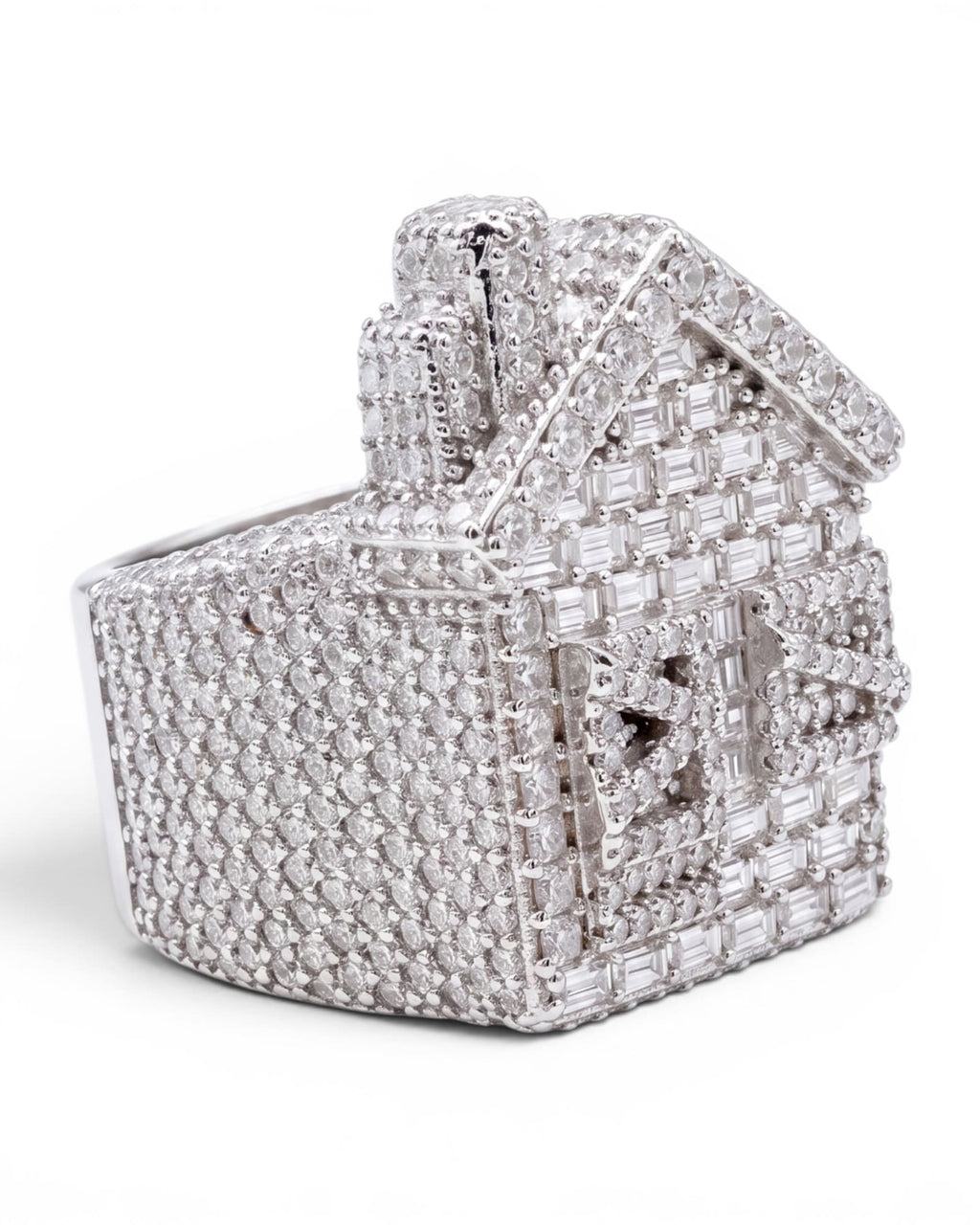 Anillo casa moissanita