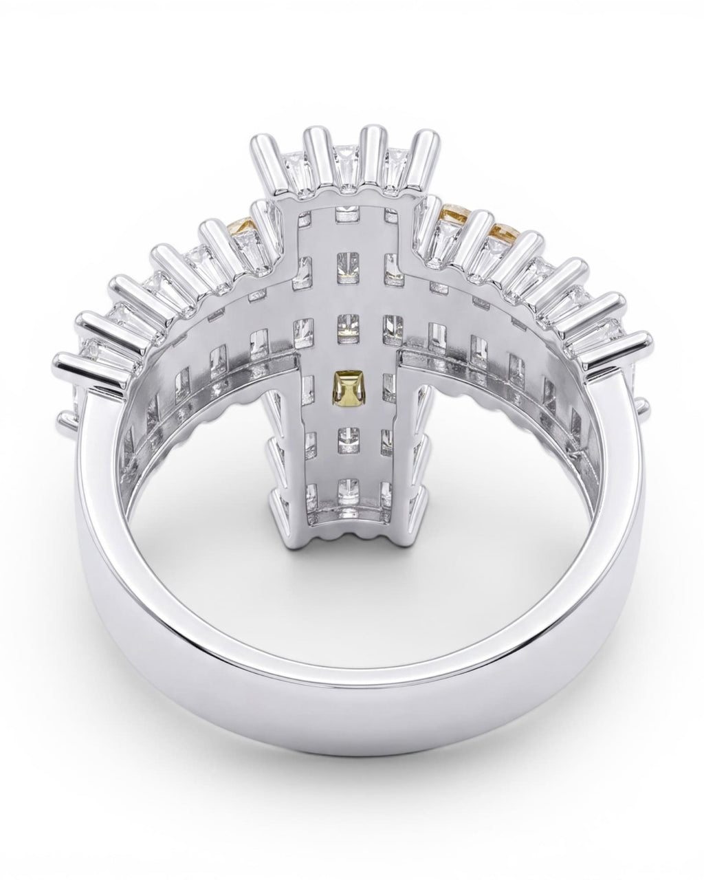 Anillo Cristo baguette