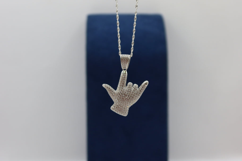 Rockstar hand pendant