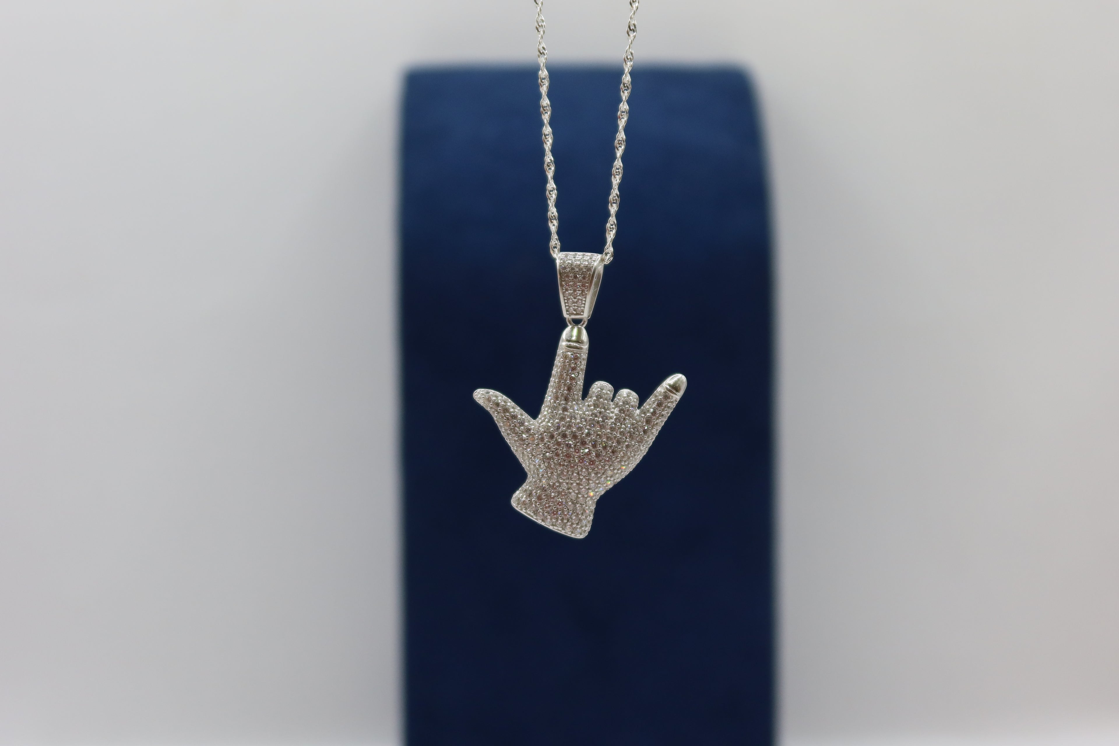 Rockstar hand pendant