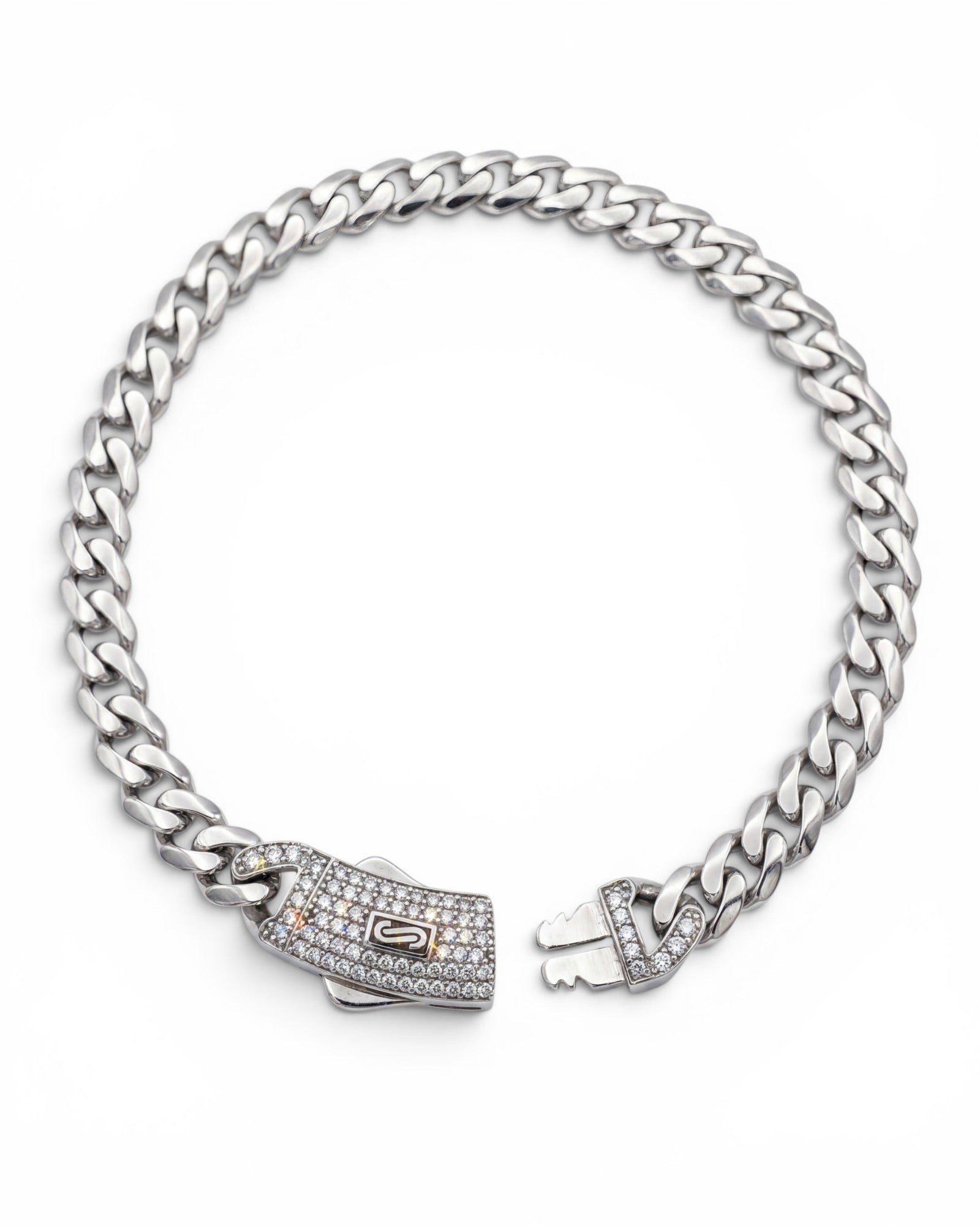 Pulso cubano broche full ice 6mm
