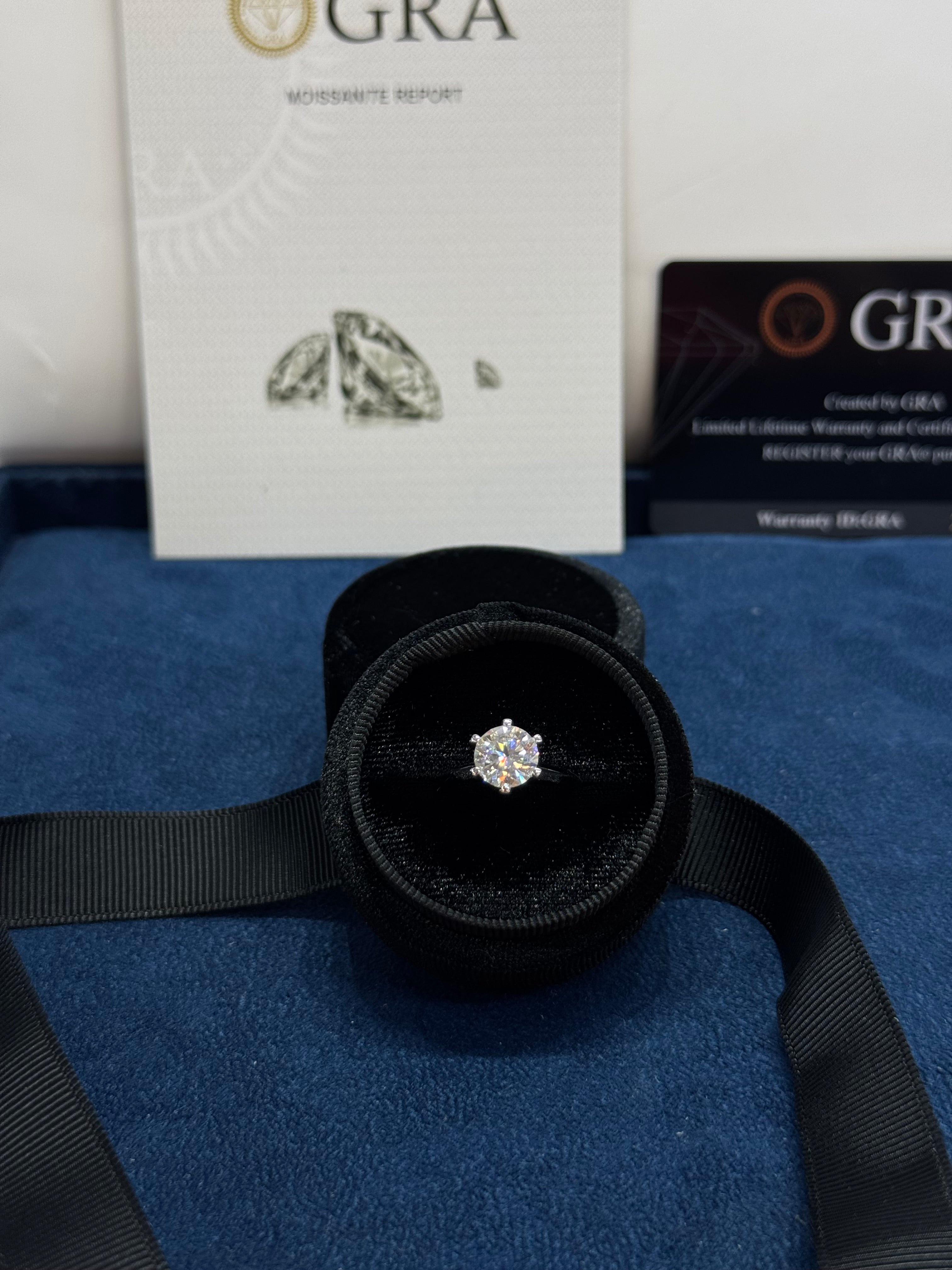 Anillo 2ct tiff moissanita