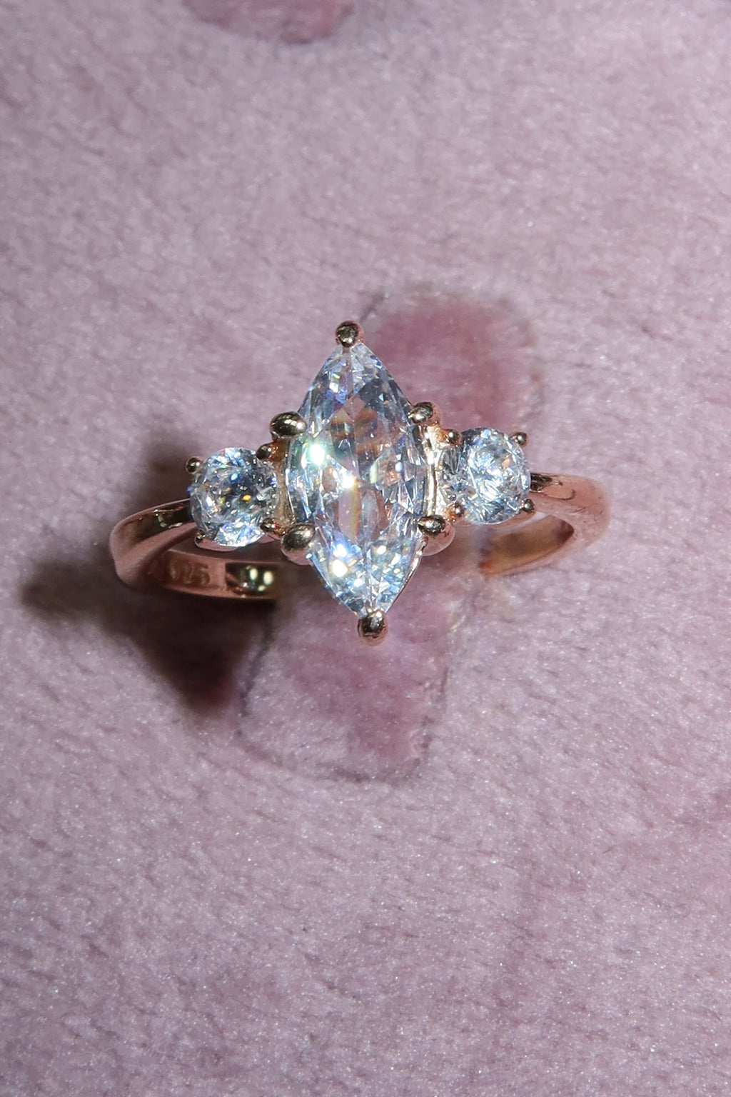 Anillo rosegold marquisse