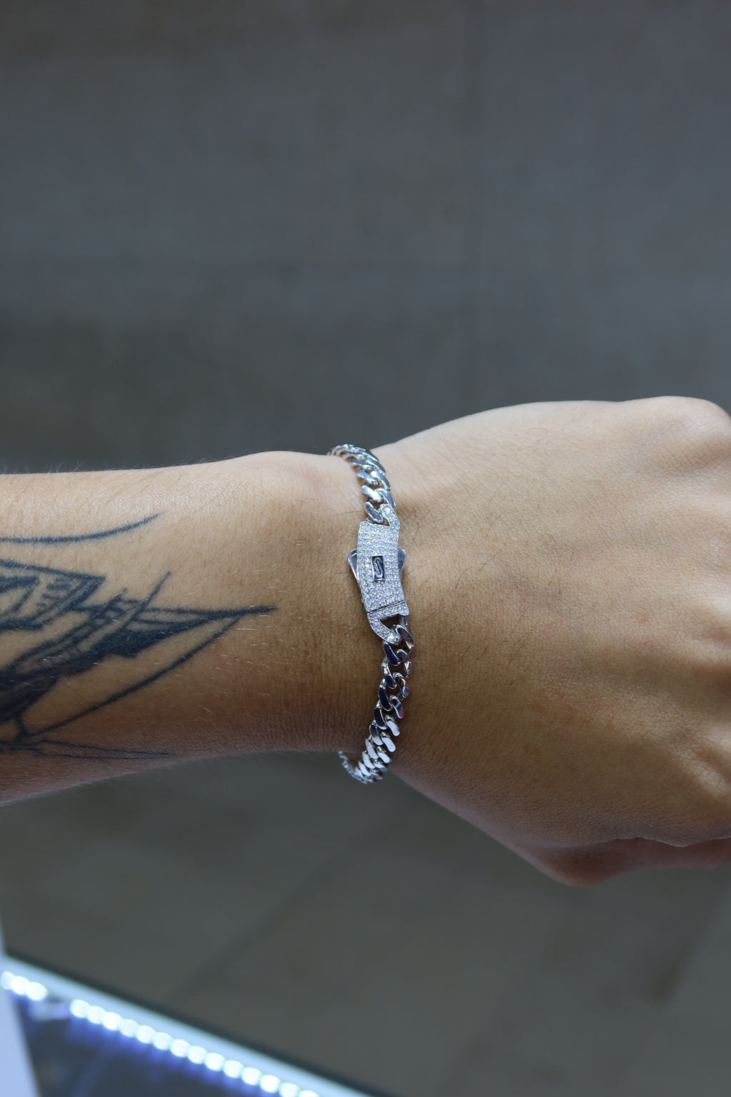 Pulso cubano broche full ice 6mm