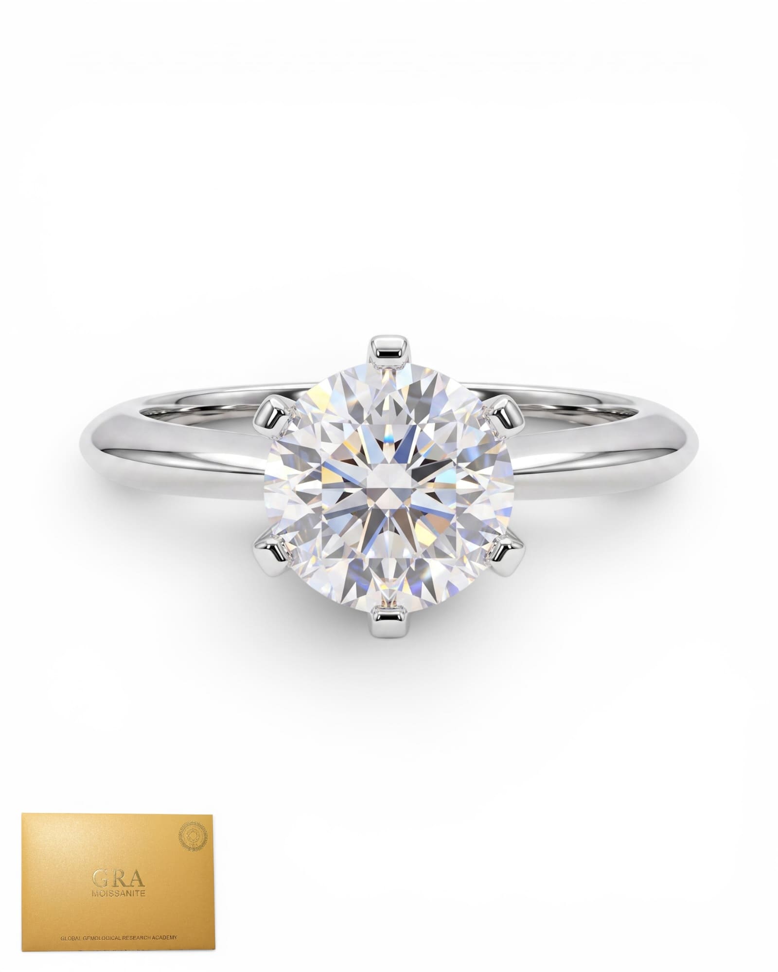 Anillo TIFF solitario moissanita
