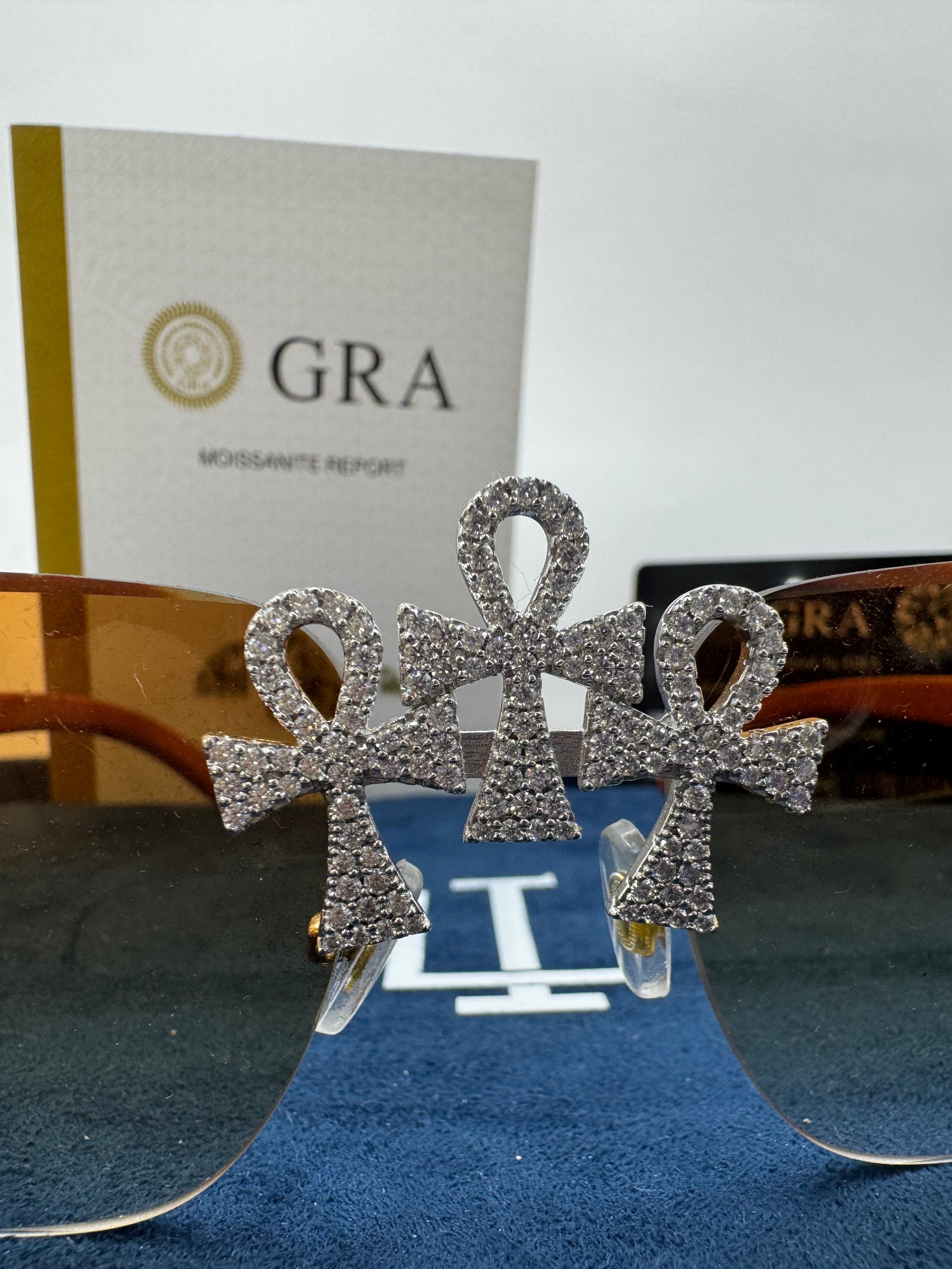 Lentes cafés cruz egipcia