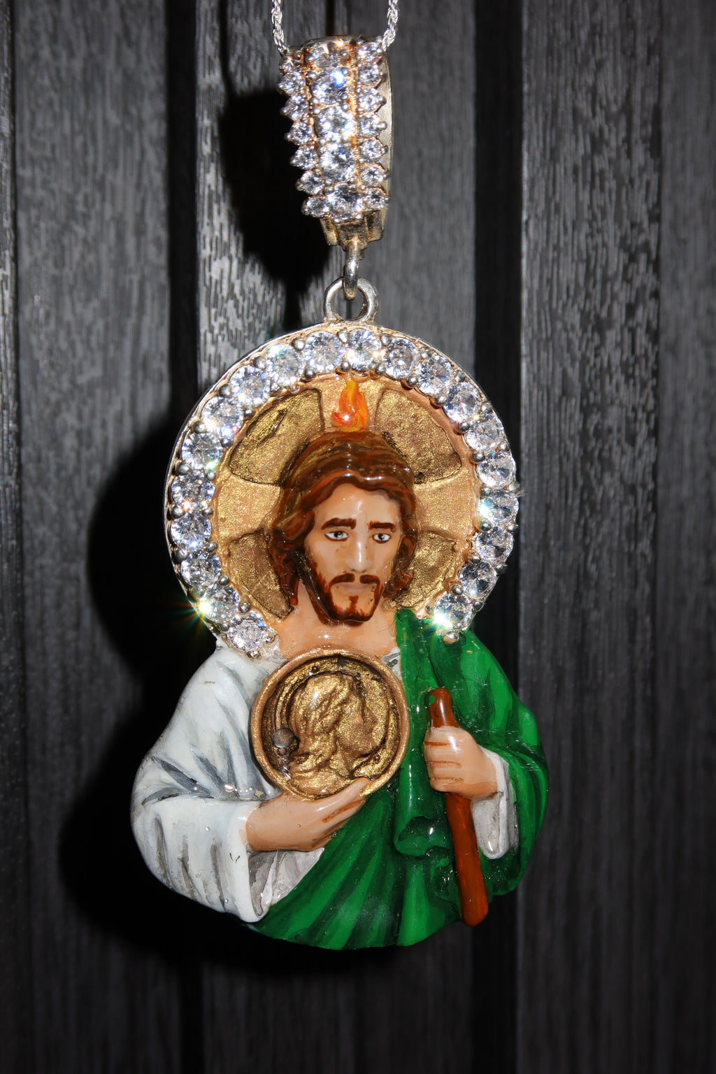 Dije San Judas esmaltados