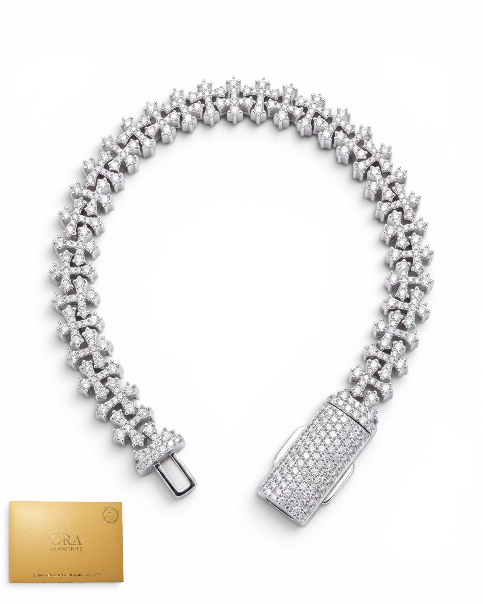 Esclava cruces VVS moissanita
