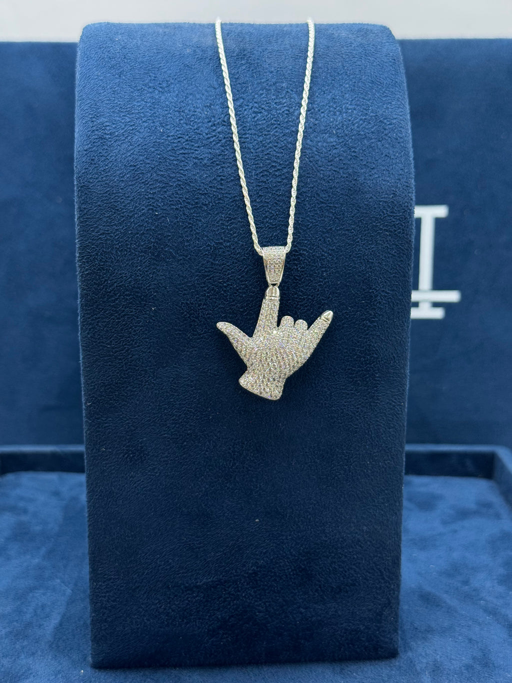 Rockstar hand pendant