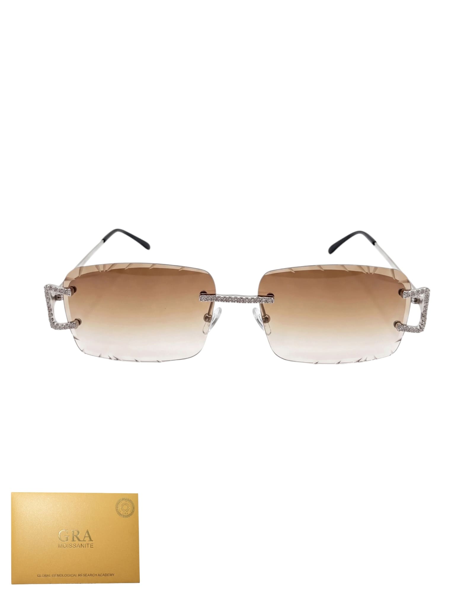 Lentes cafés VVS moissanita