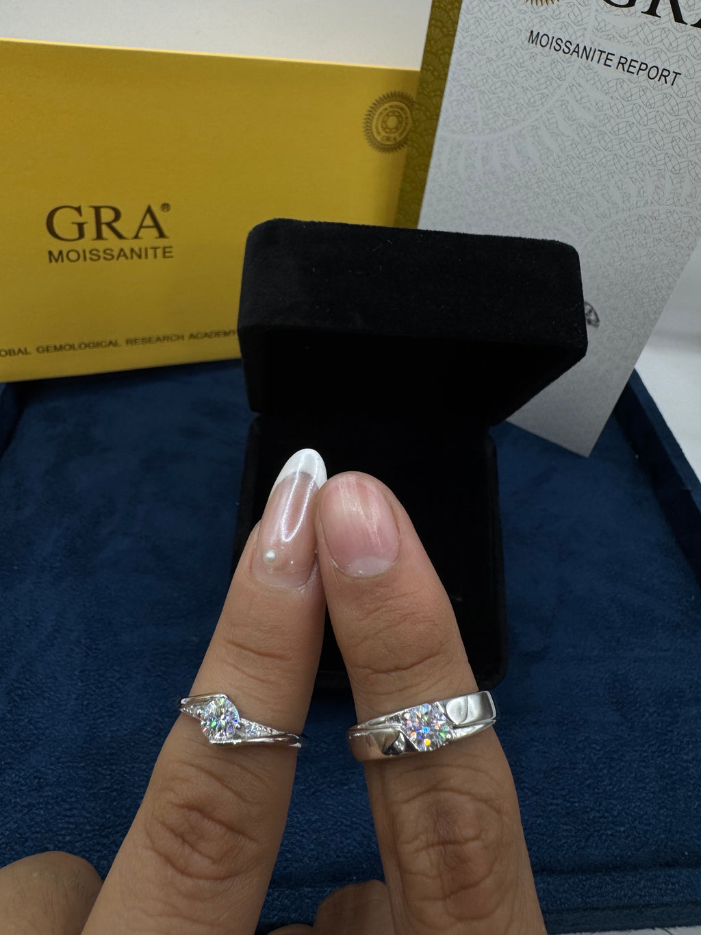 Adjustable promise rings for men and women