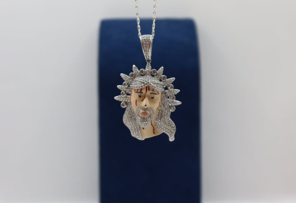 Dije Cristo esmaltado