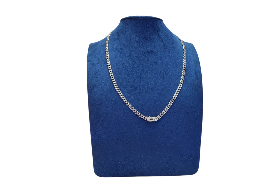 Cadena cubana broche full ice 4mm