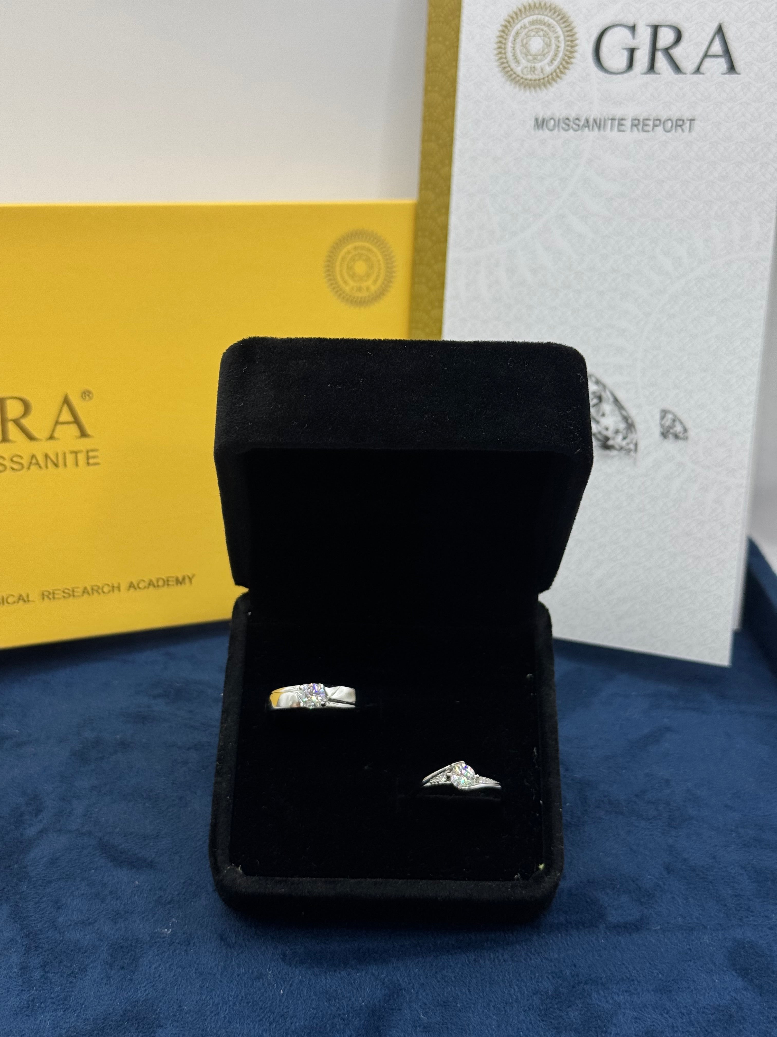 Anillos de promesa hombre y mujer ajustables