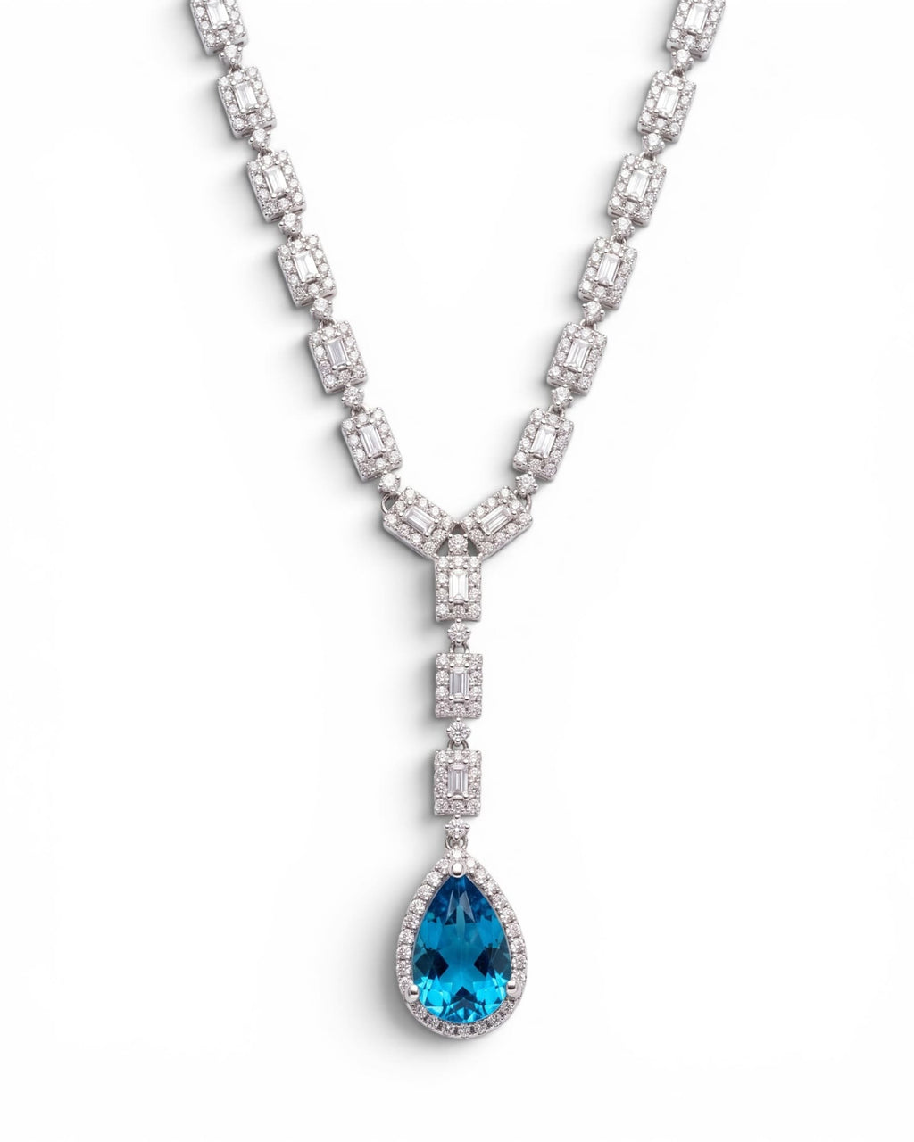Collar  gota celeste