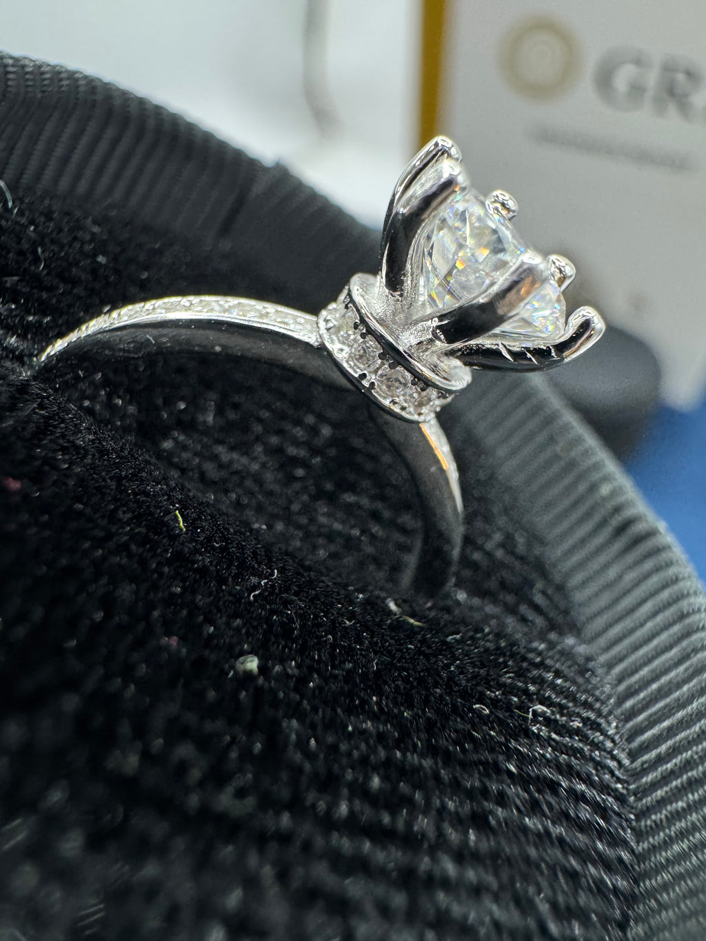 Moissanite ring