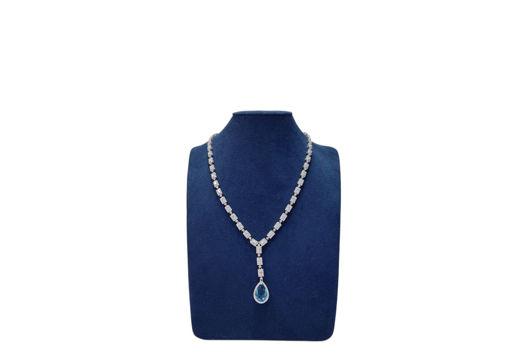 Collar  gota celeste