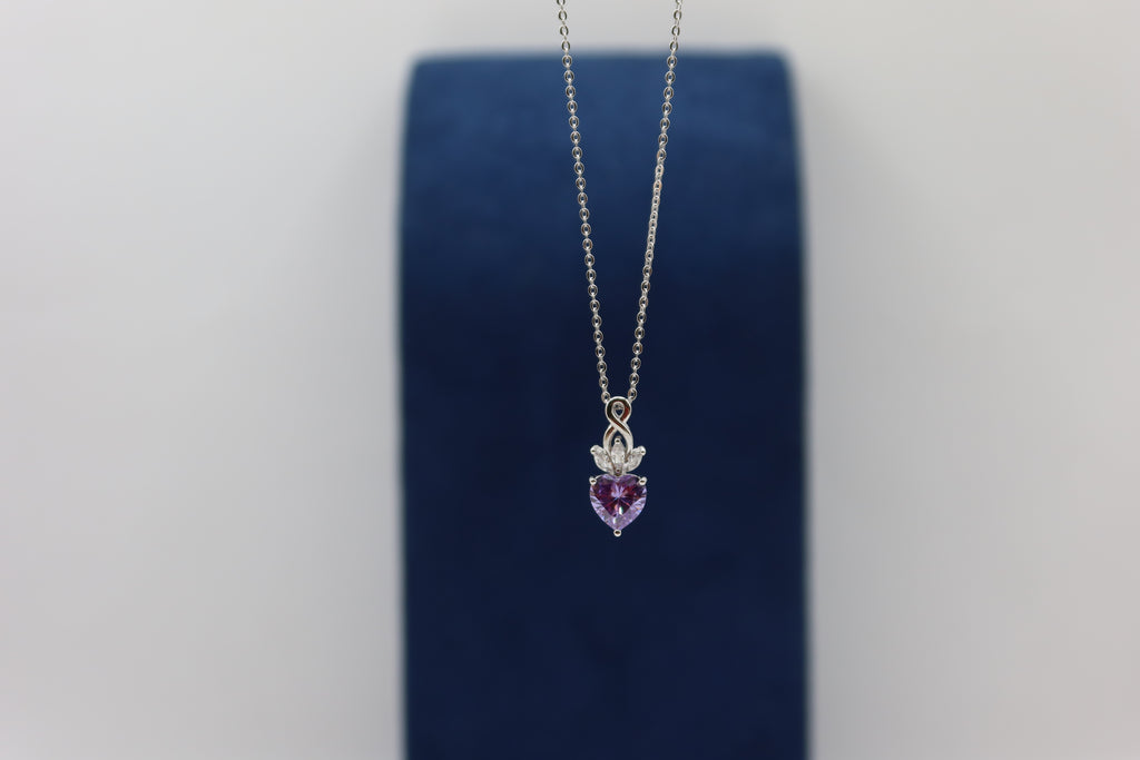 Dije corazón morado