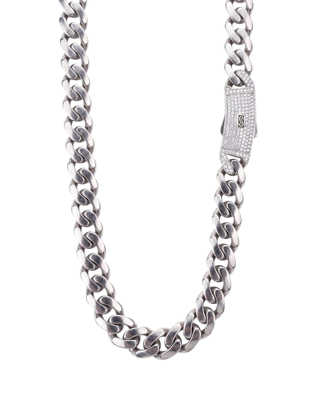 Cadena cubana broche full ice 9mm
