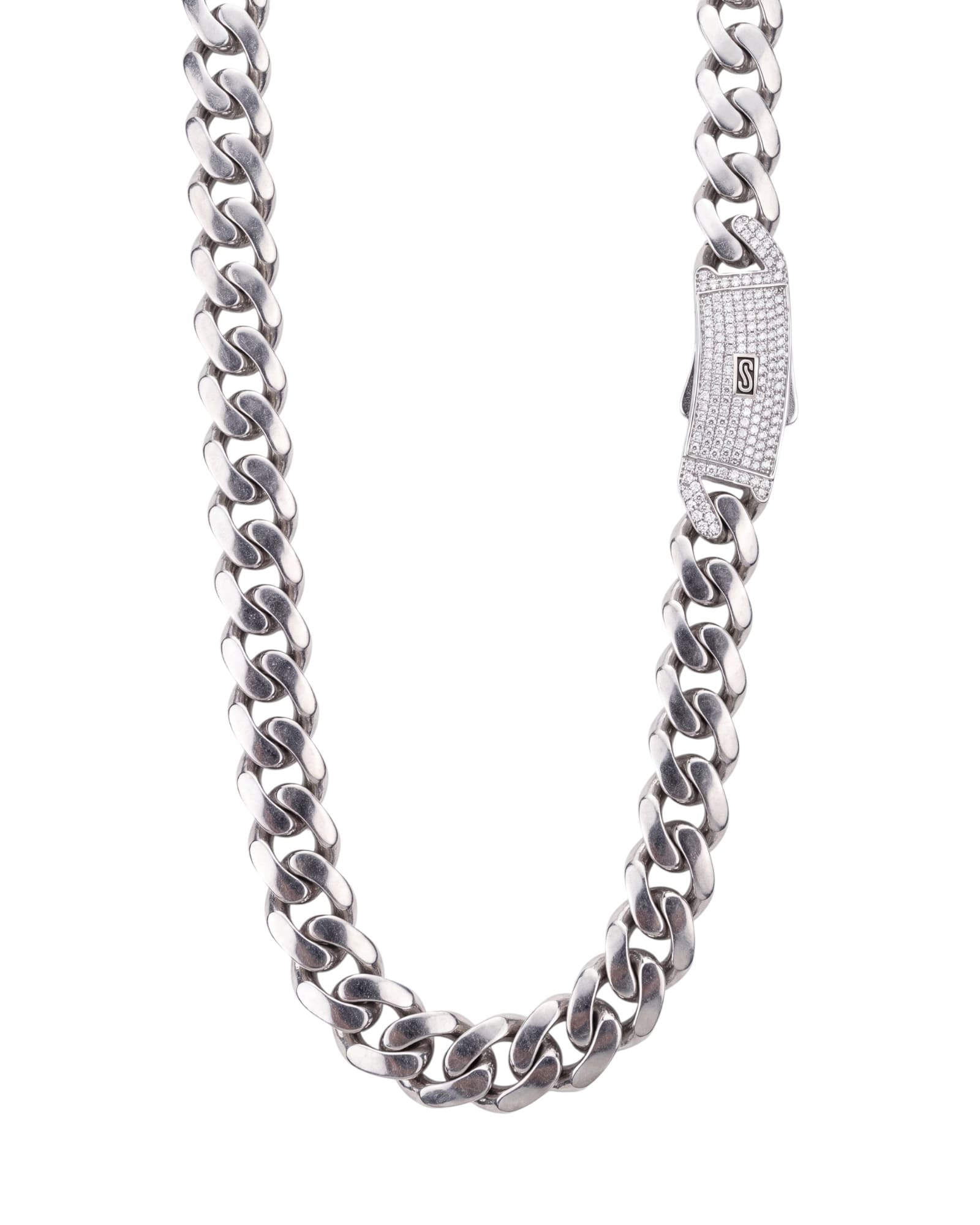 Cadena cubana broche full ice 9mm