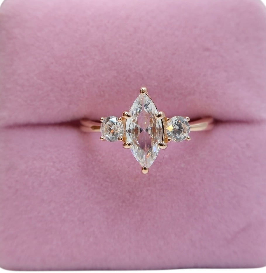 Anillo rosegold marquisse