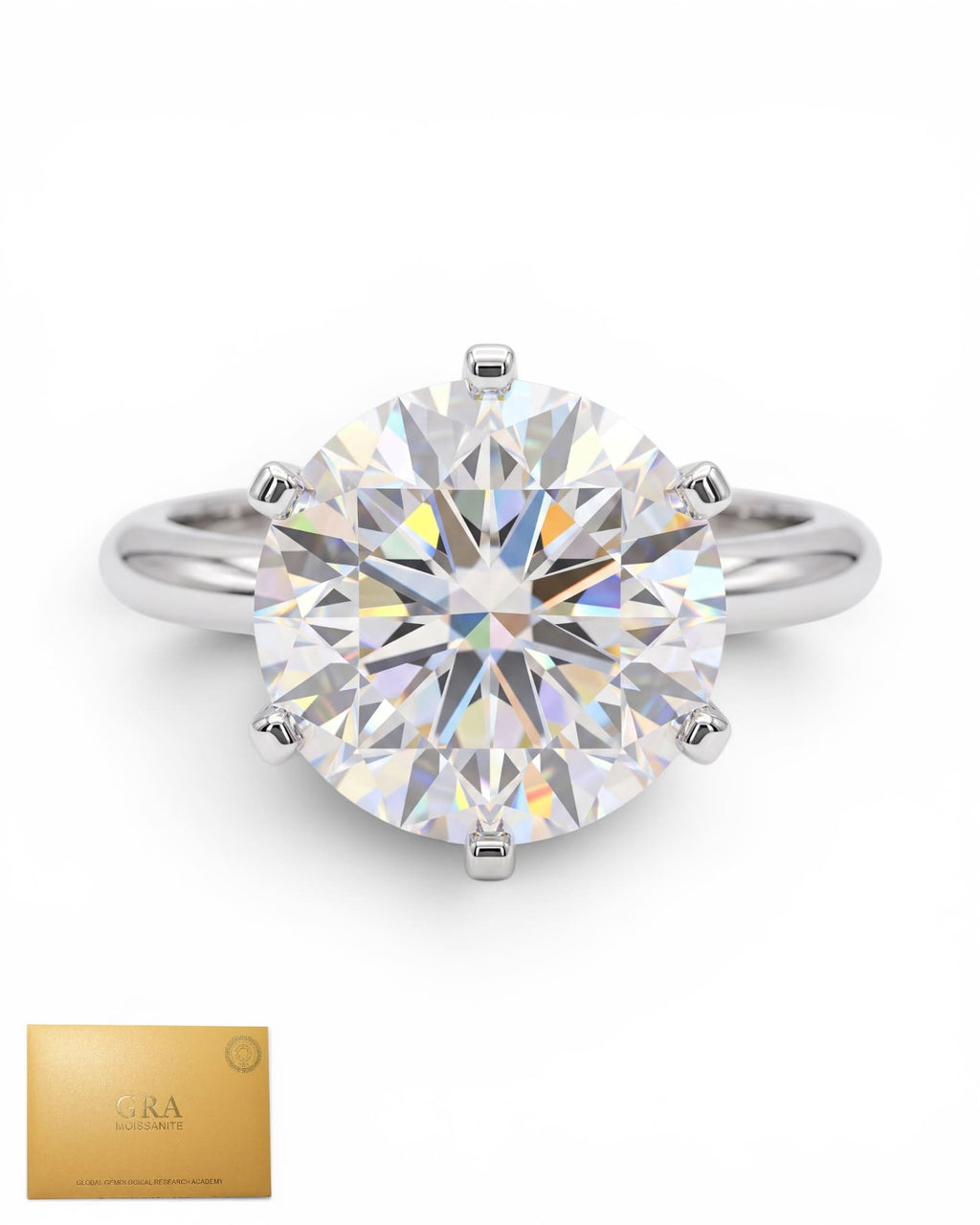 Anillo TIFF solitario moissanita