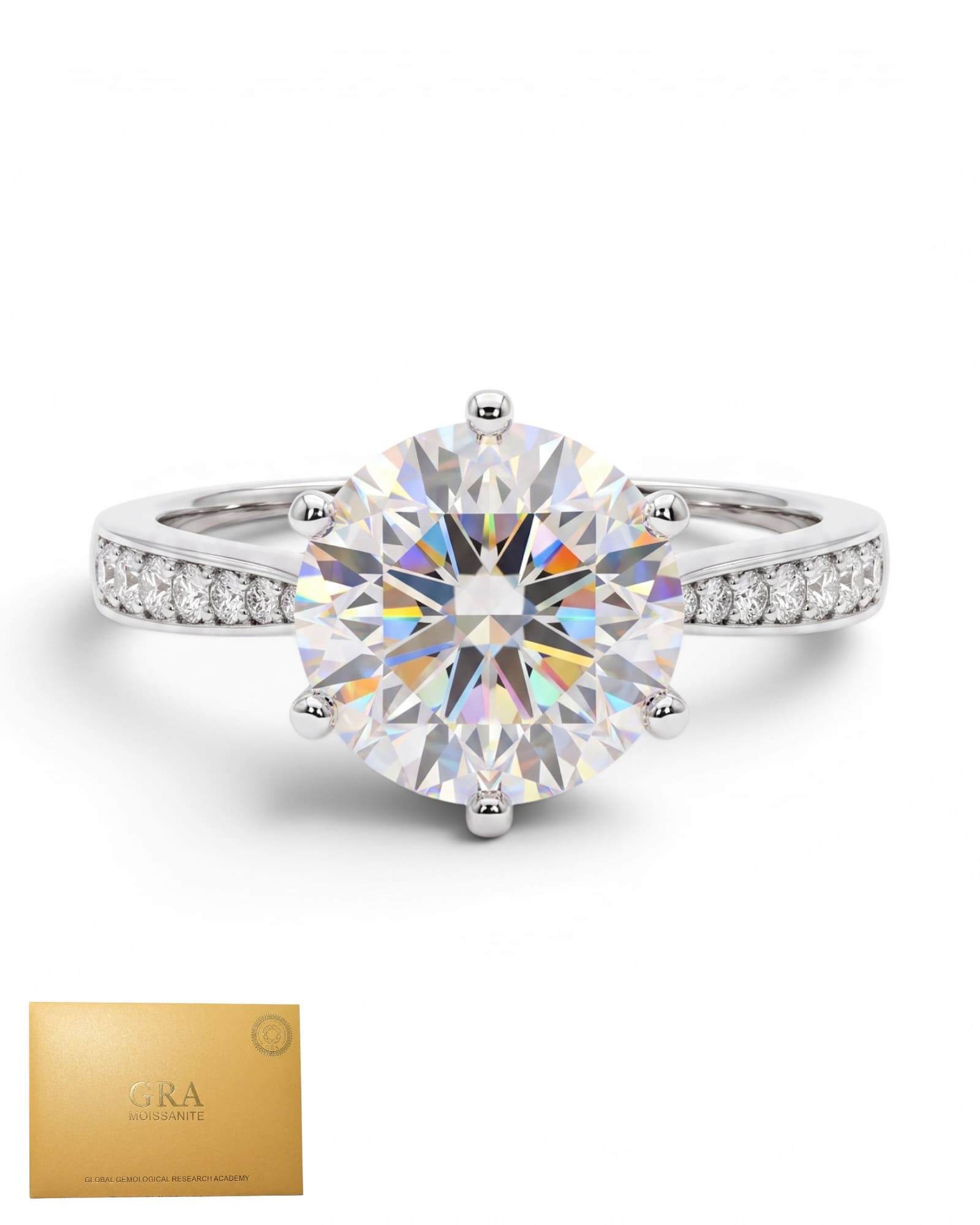 Anillo 6 uñas moissanita