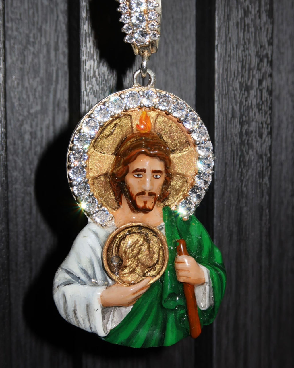 Dije San Judas esmaltados