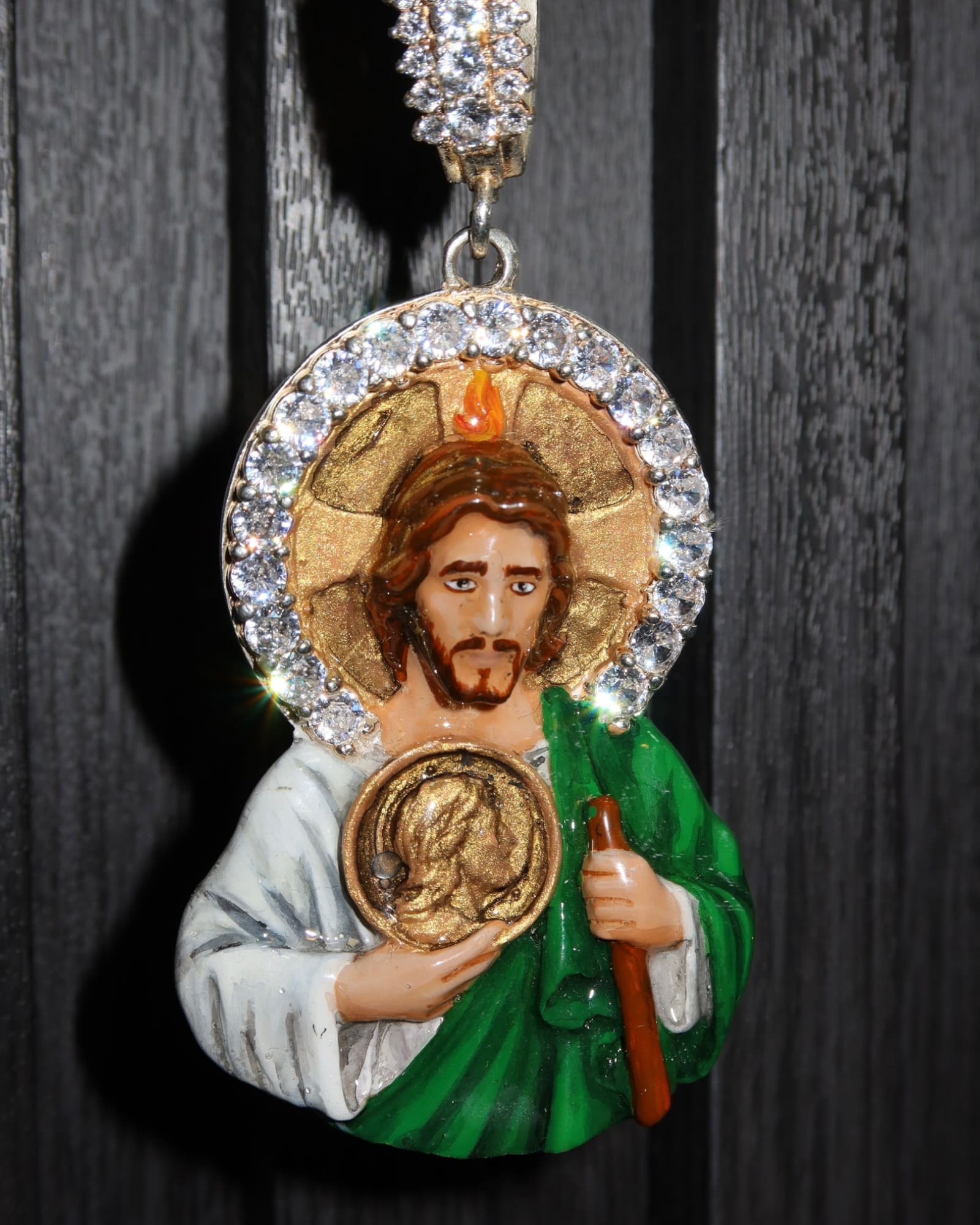 Dije San Judas esmaltados