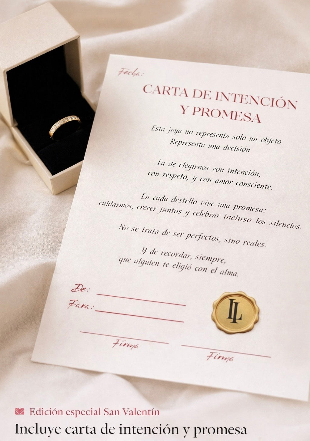 Carta de intención y promesa