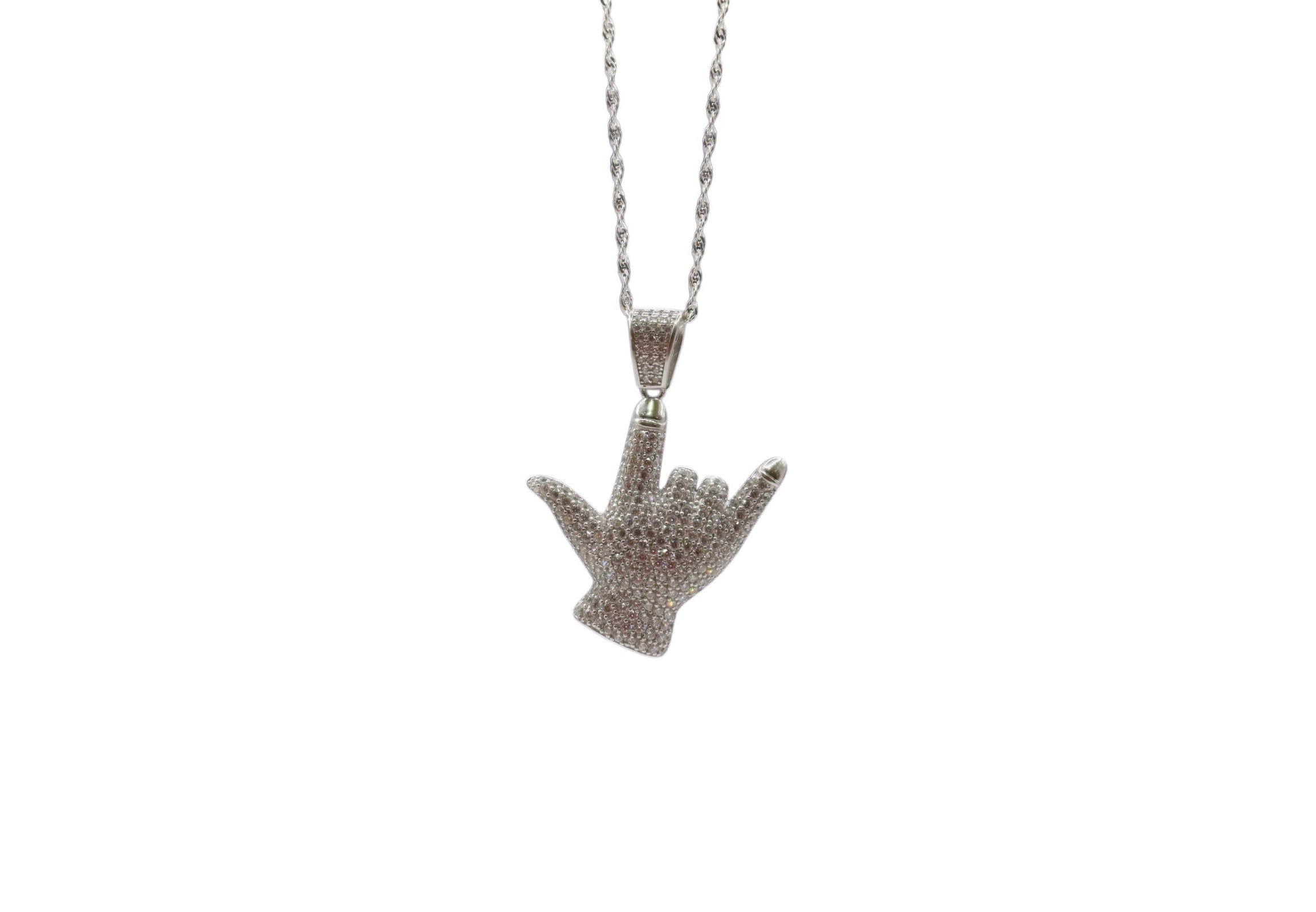 Rockstar hand pendant
