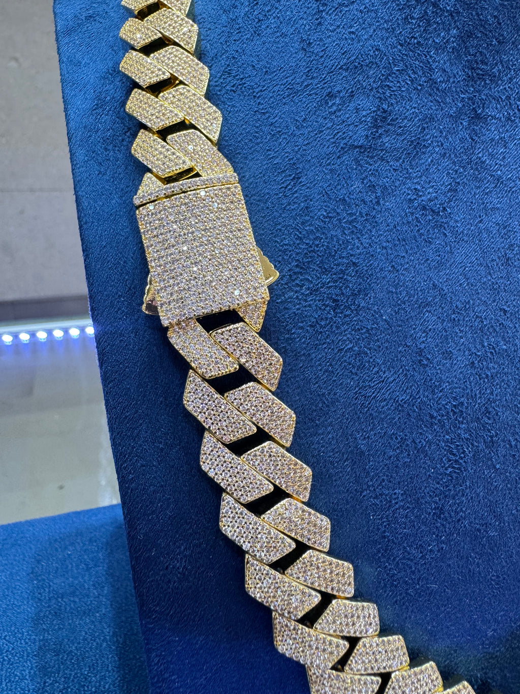 Cadena Miami oro laminado