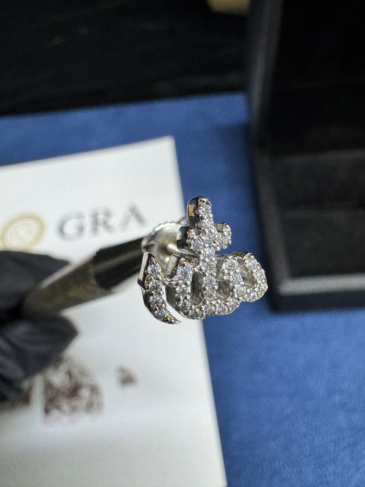 Aretes Moissanita