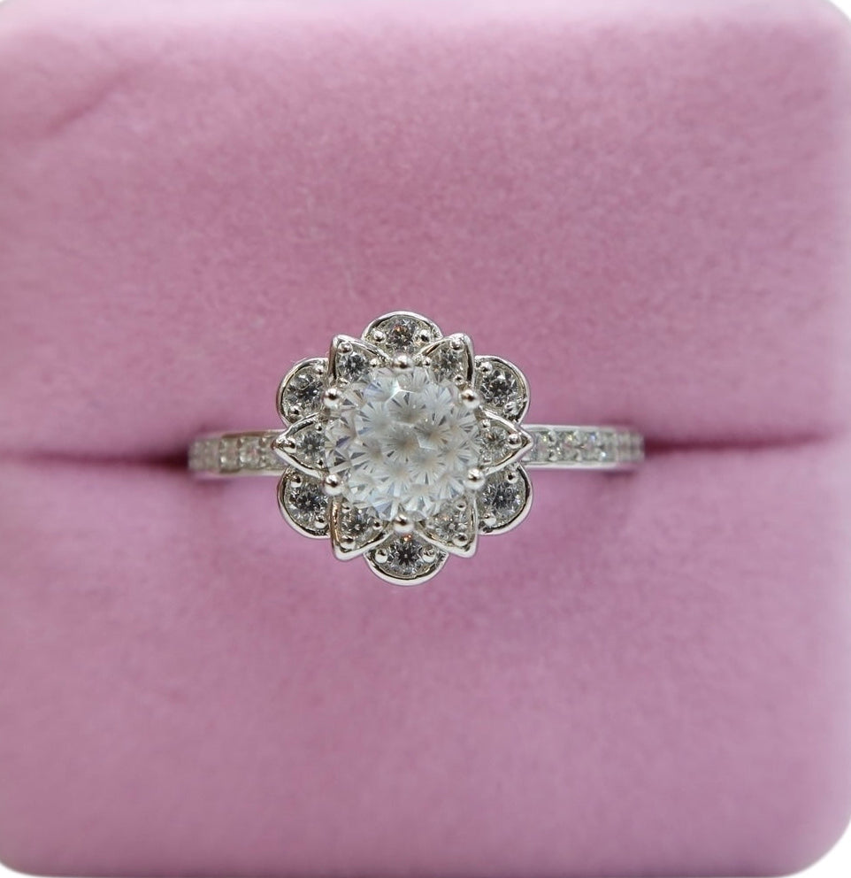 Anillo snowball flor