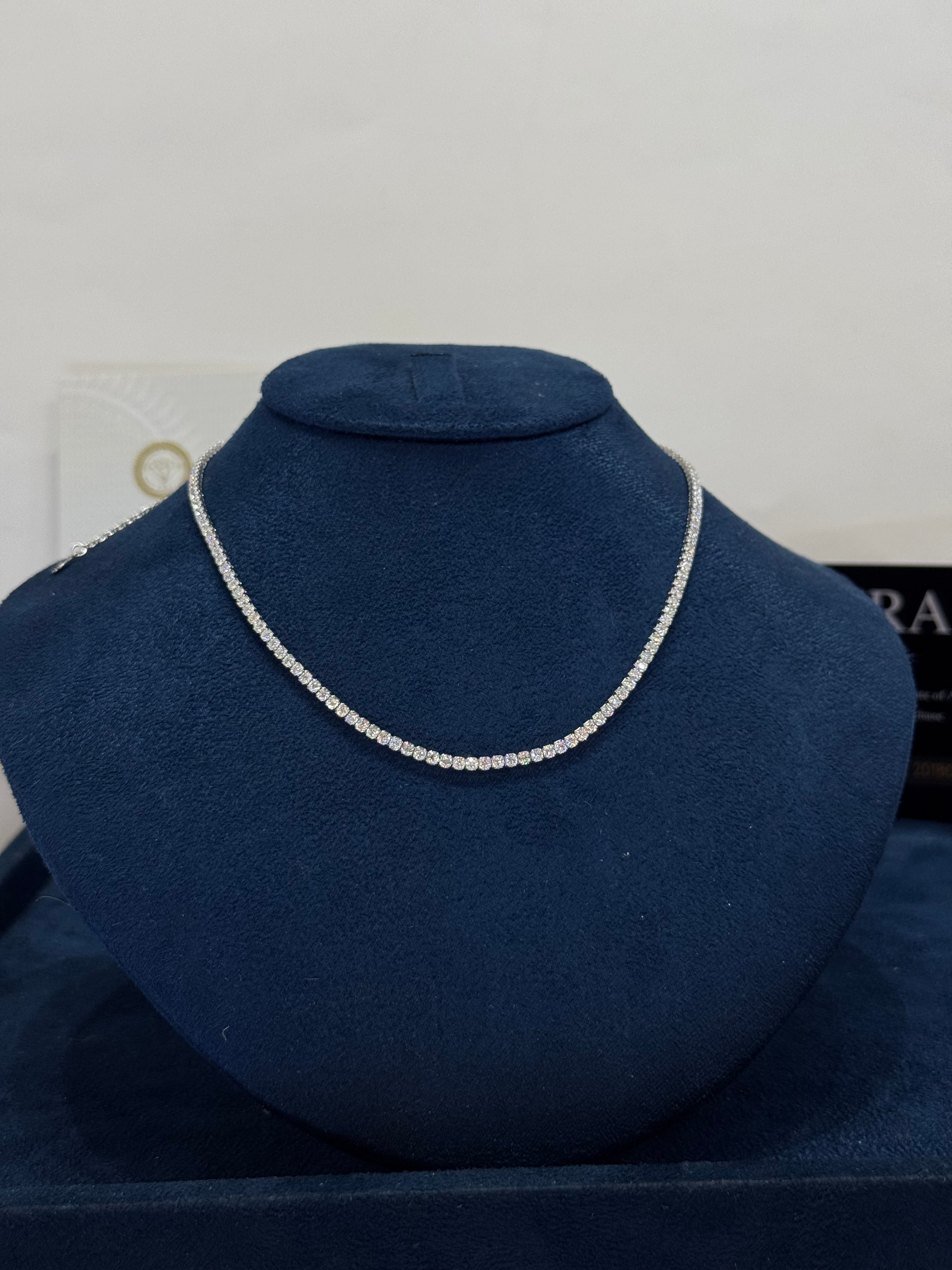 Gargantilla moissanita