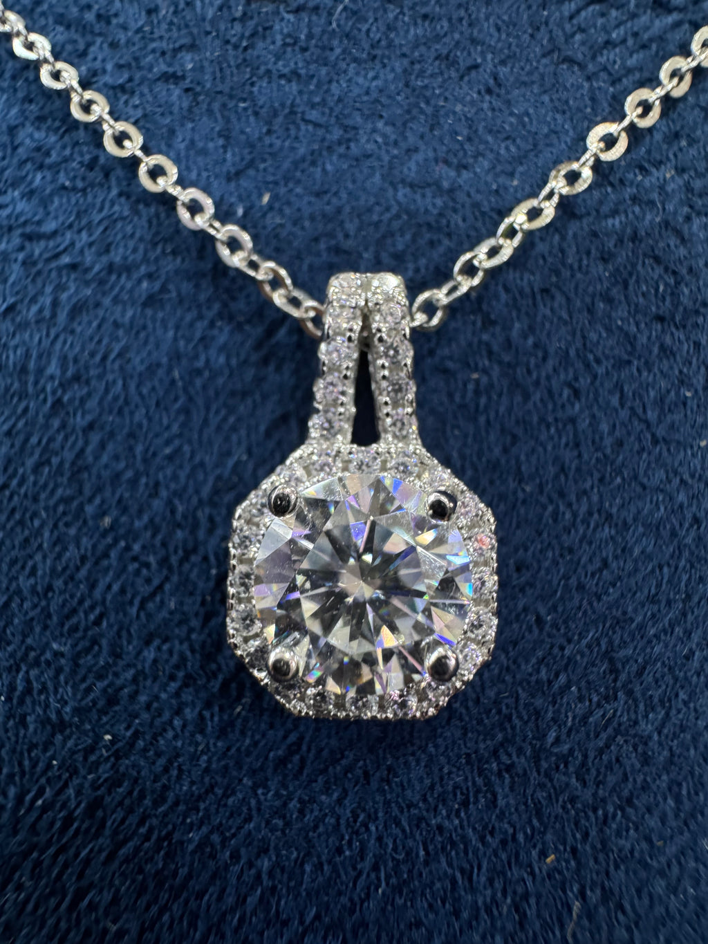 Square moissanite set