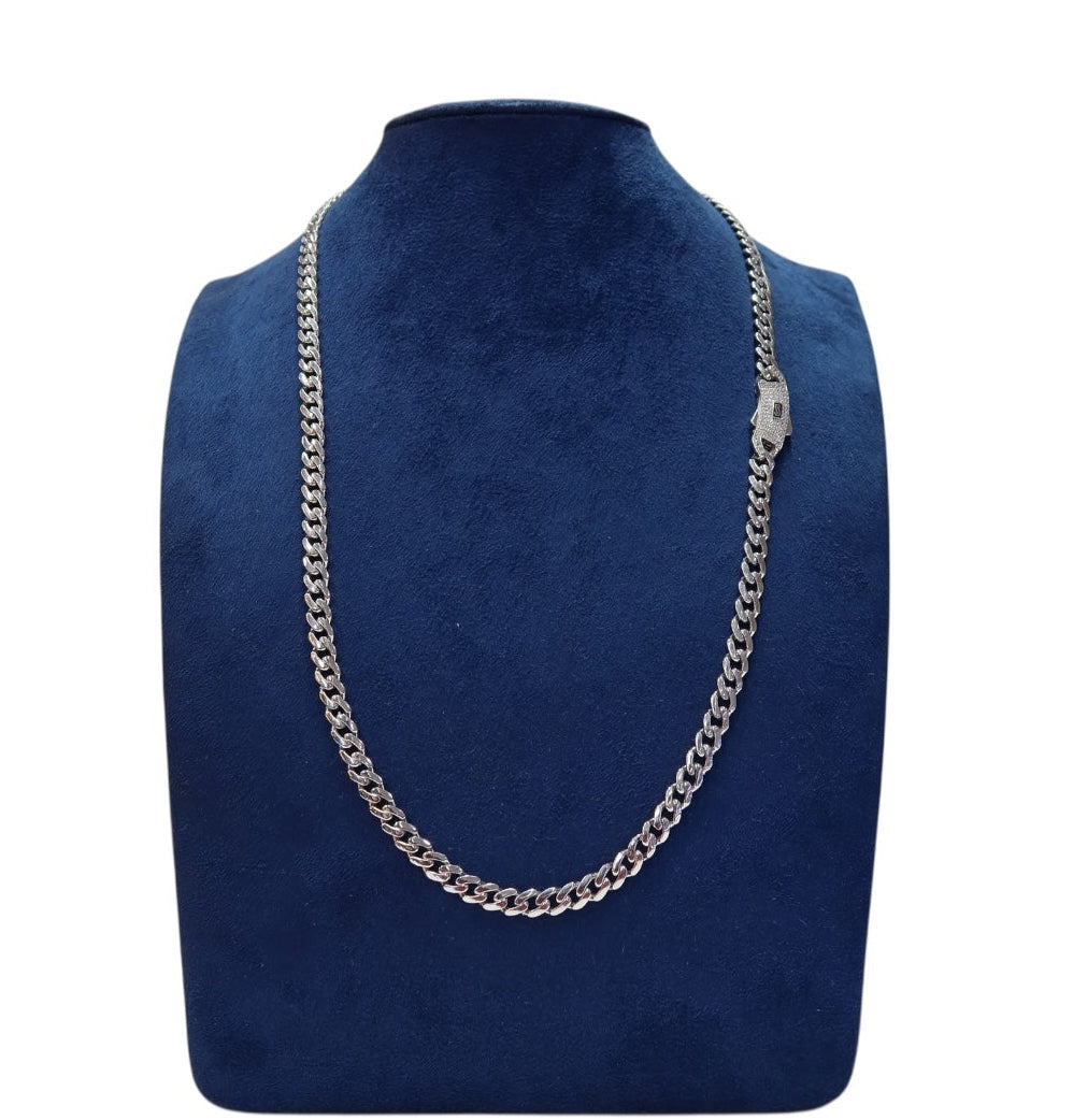 Cadena cubana broche full ice 7mm