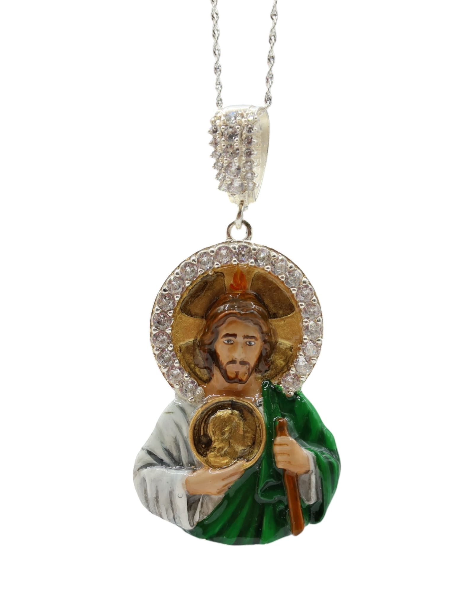 Dije San Judas esmaltados