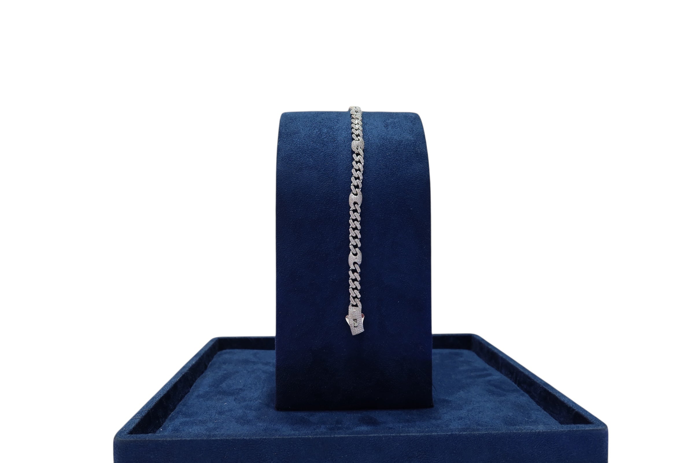 Pulso estilo guci full ice 8mm