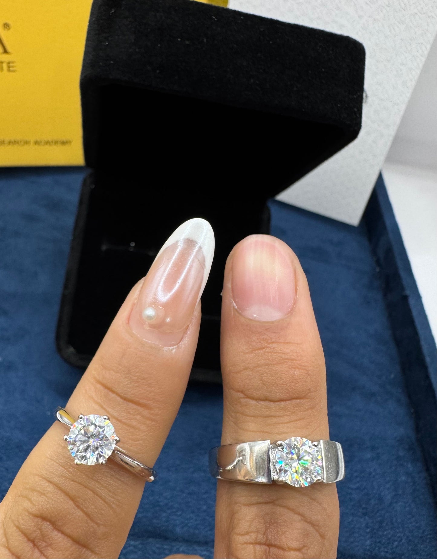 Anillos de promesa hombre y mujer ajustables