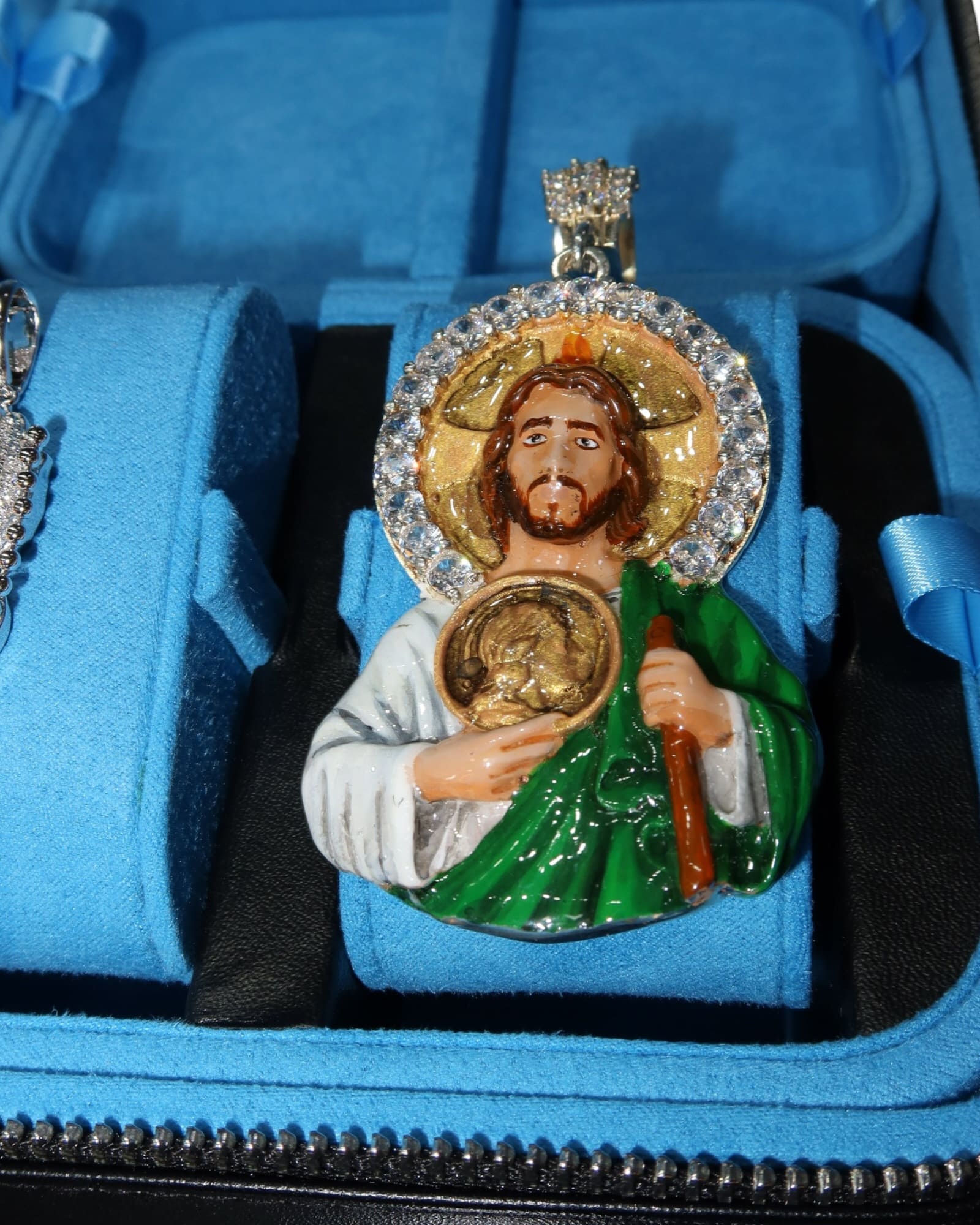 Dije San Judas esmaltados