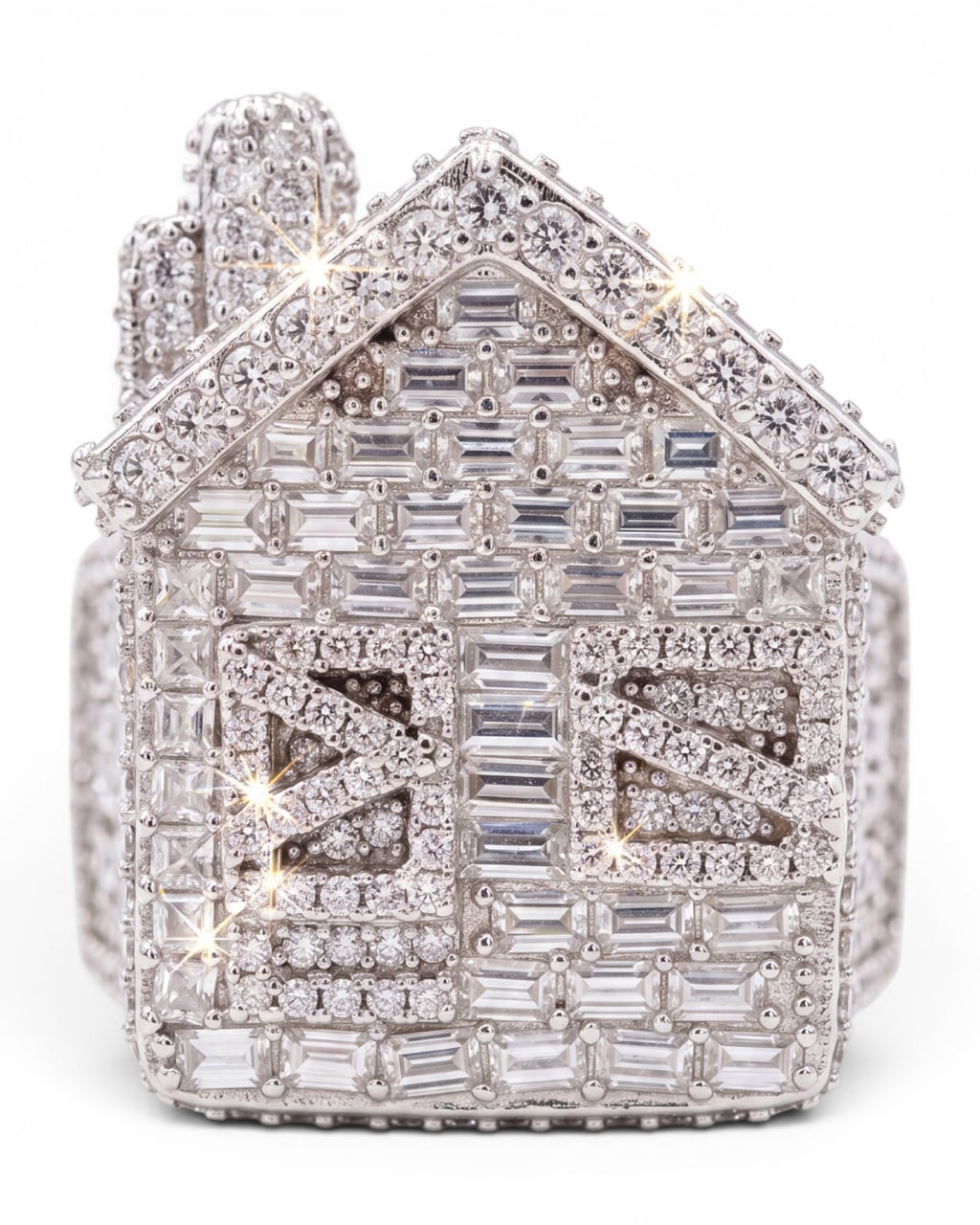 Anillo casa moissanita