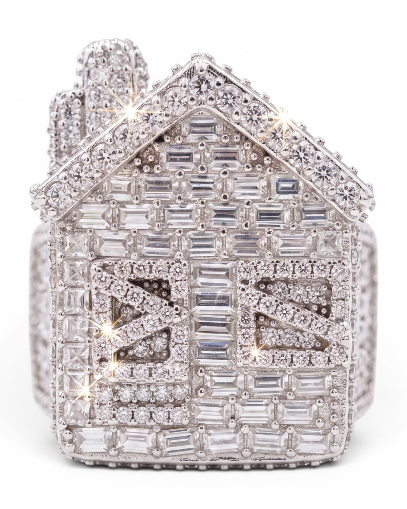 Anillo casa moissanita