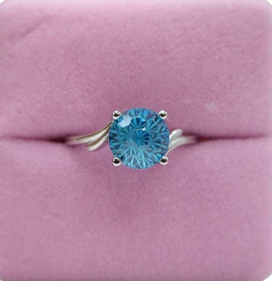 Anillo snowball blue