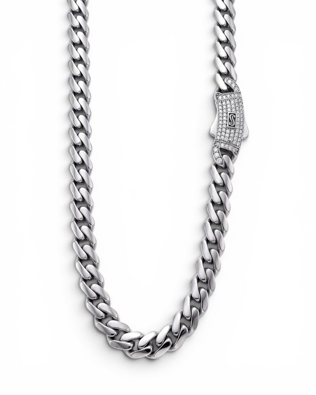 Cadena cubana broche full ice 7mm