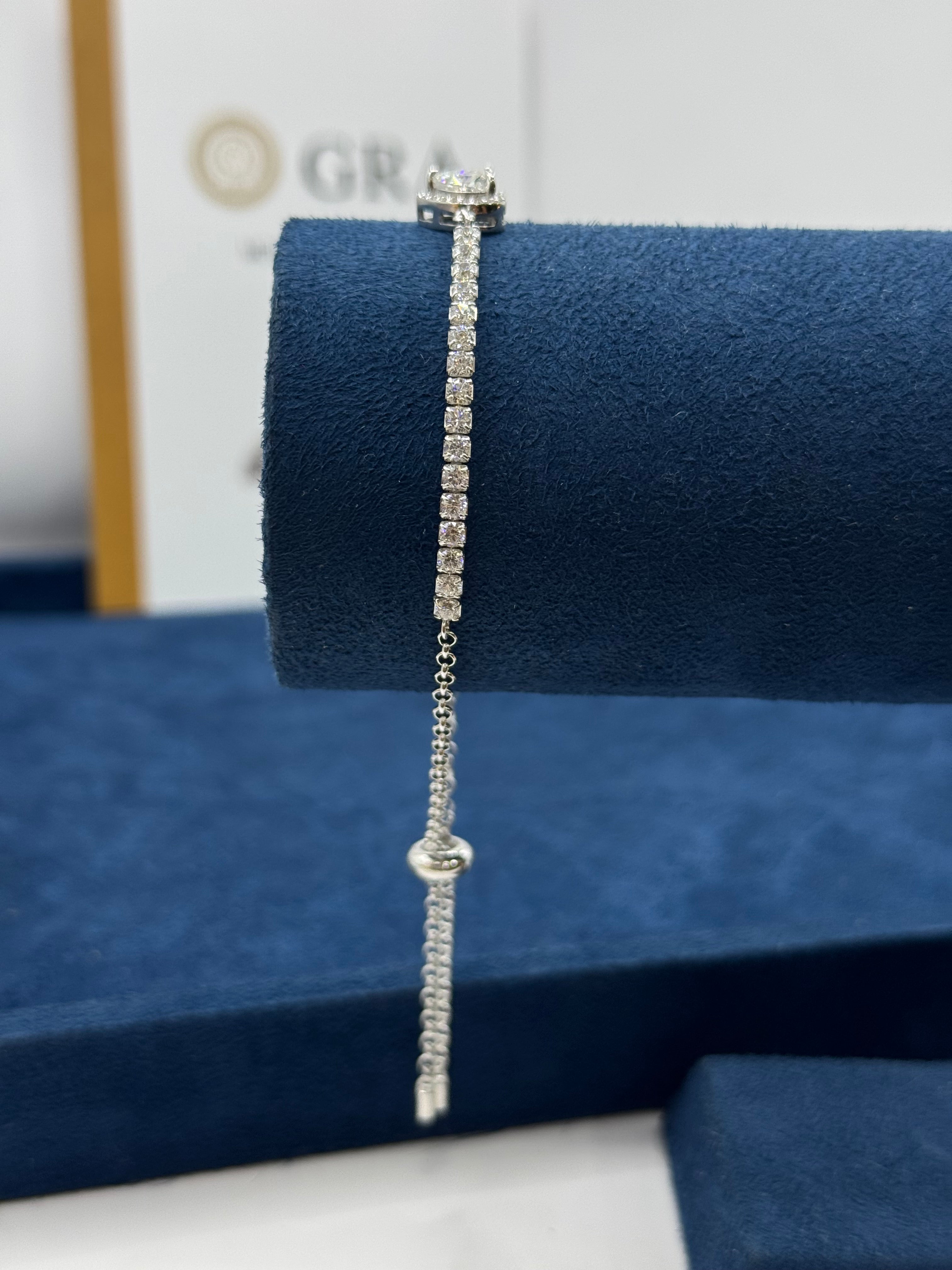 Adjustable Moissanite Heart Rate