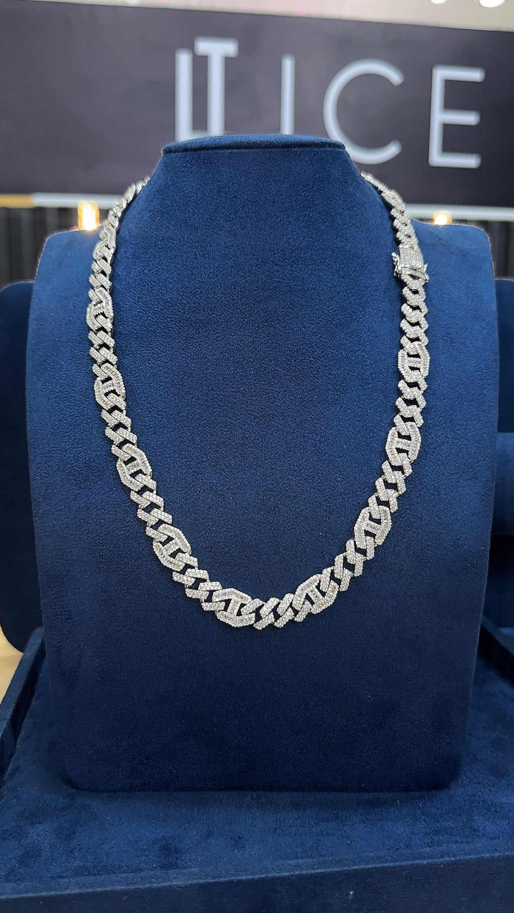 Cadena estilo Guci baguette