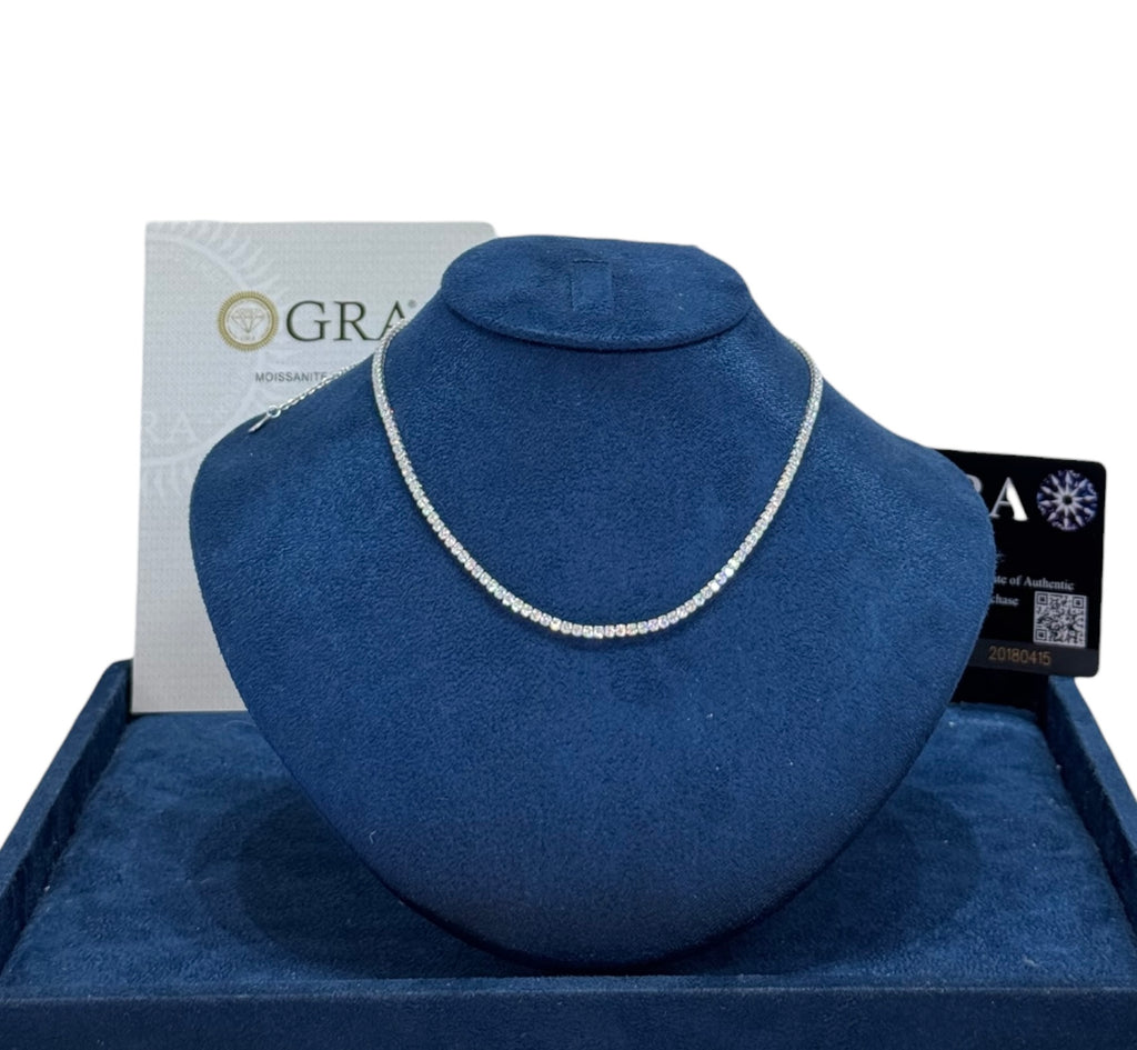 Gargantilla moissanita