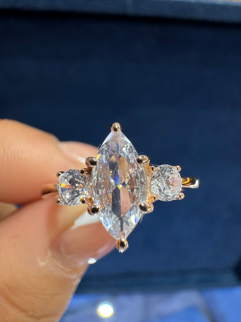 Anillo rosegold marquisse